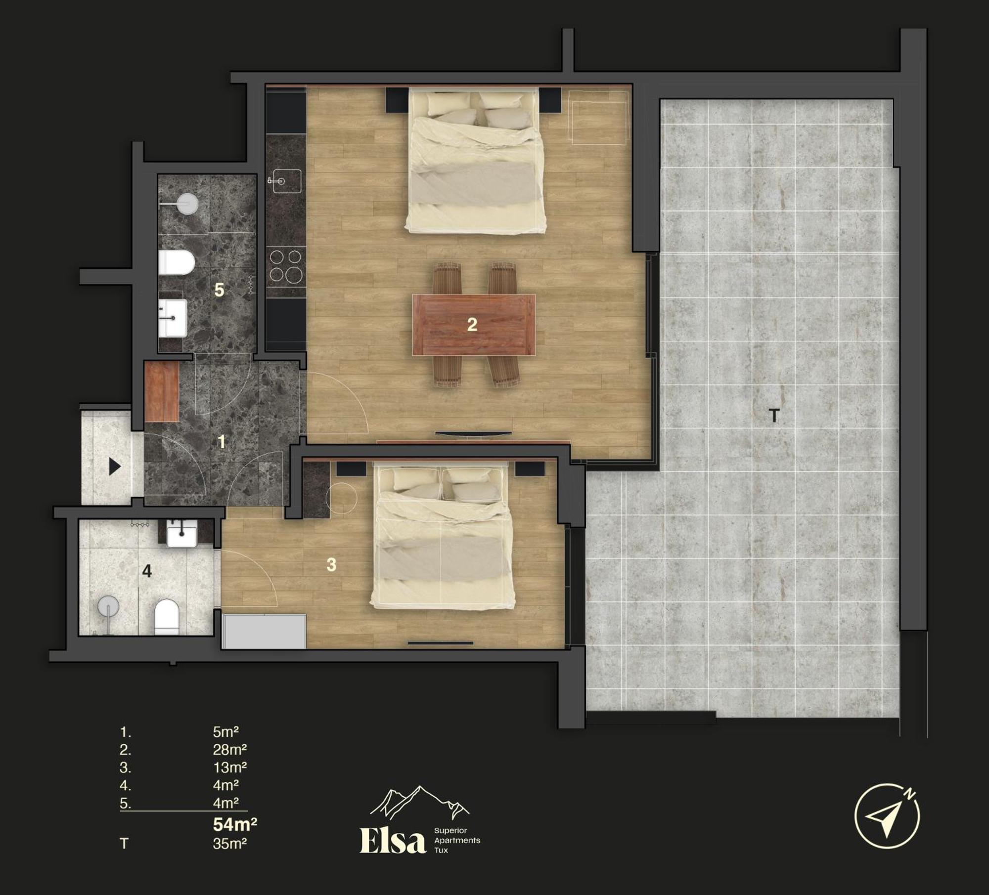 Elsa Spa Apartments 图克斯 外观 照片